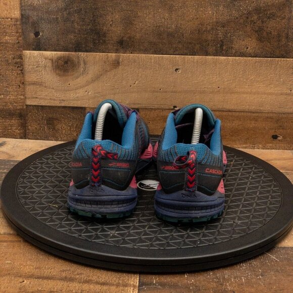 BROOKS CASCADIA 13 WOMENS ATHLETIC SHOES RUNNING WALKING GREEN PURPLE SIZE 9.5B - Picture 7 of 9